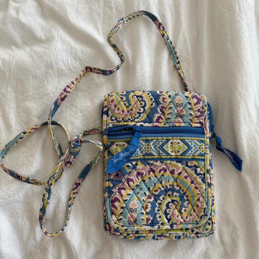 Vera Bradley Capri Blue‎ Mini Hipster Crossbody Bag